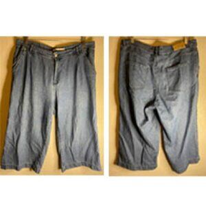 Zara Trafaluc Culotte Denim Makers in light/medium wash Sz 08